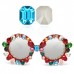 DZ 3023 12x10 mm octagon shape crystal fancy stone DZ 3023 12x10 mm octagon shape crystal fancy stone