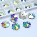 DZ 4032 crystal flower shape with hole sew on stone DZ 4032 crystal flower shape with hole sew on stone
