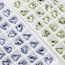 DZ 3215 8*9mm heart shape effect color crystal fancy stone for nail art