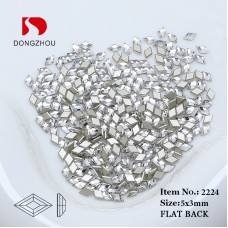 DZ 2224 5*3mm rhombus shape glass flatback stone for nail art (1440pcs/pack) DZ 2224 5*3mm rhombus shape glass flatback stone for nail art (1440pcs/pack)