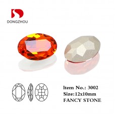 DZ 3002 12*10mm oval shape crystal fancy stone for nail art DZ 3002 12*10mm oval shape crystal fancy stone for nail art
