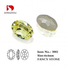 DZ 3002 6*4mm oval shape crystal fancy stone for nail art DZ 3002 6*4mm oval shape crystal fancy stone for nail art
