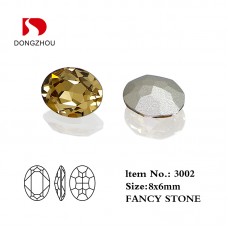 DZ 3002 8*6mm oval shape crystal fancy stone for nail art DZ 3002 8*6mm oval shape crystal fancy stone for nail art