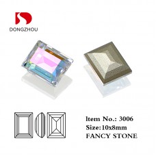 DZ 3006 10*8mm rectangle shape effect color crystal fancy stone for nail art DZ 3006 10*8mm rectangle shape effect color crystal fancy stone for nail art