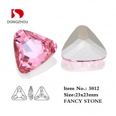 DZ 3012 23x23 mm Triangle shape crystal fancy stone DZ 3012 23x23 mm Triangle shape crystal fancy stone