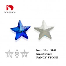 DZ 3141 5*5mm 8*8mm 10*10mm star shape crystal fancy stone for nail art DZ 3141 5*5mm 8*8mm 10*10mm star shape crystal fancy stone for nail art