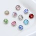 DZ 3289 8*8mm rose cut octagon shape effect color crystal fancy stone for nail art