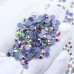 SS3-SSS20 Crystal AB Color Round Shape Hotfix Flatback Crystal Rhinestones For Clothes Decoration DIY