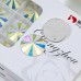 DZ 1041M with 2 hole crystal AB 10*10mm sew on stone 