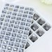 DZ 1072 with 2 hole square shape crystal flat back stone DZ 1072 with 2 hole square shape crystal flat back stone