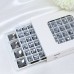 DZ 1072 with 2 hole square shape crystal flat back stone DZ 1072 with 2 hole square shape crystal flat back stone