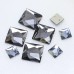DZ 1072 with 2 hole square shape crystal flat back stone DZ 1072 with 2 hole square shape crystal flat back stone