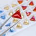 DZ 4069 12*12MM triangle shape crystal AB sew on stone