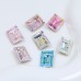 DZ 3006 14*10mm rectangle shape effect color crystal fancy stone for nail art