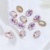 DZ 3002 14*10mm rectangle shape effect color crystal fancy stone for nail art