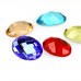 DZ 1032 oval glass flat back stone 