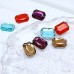 DZ-1027 with 2 hole crystal octagon glass stones flatback stone