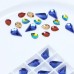 DZ 1003  Drop shape crystal  flat back stone 