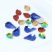 DZ 1003  Drop shape crystal  flat back stone 