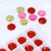 DZ-1011 decorative flat cut round glass stones for jewelry
