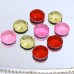 DZ-1011 decorative flat cut round glass stones for jewelry