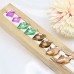 DZ 1377 leaf shape crystal flat back stone 