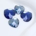 DZ 1055 heart shape with 2 hole sew on stone