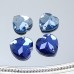 DZ 1055 heart shape with 2 hole sew on stone