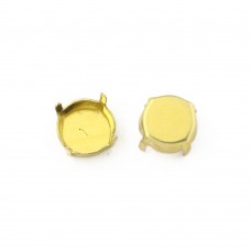 DZ 3001 round shape metal claw close settings with copper gold silver color DZ 3001 round shape metal claw close settings with copper gold silver color