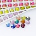 DONGZHOU  4041 8MM crystal  sew on rhinestone round shape  rivoli flat back sewing on stones