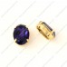 oval purple color fancy stone with claw oval purple color fancy stone with claw